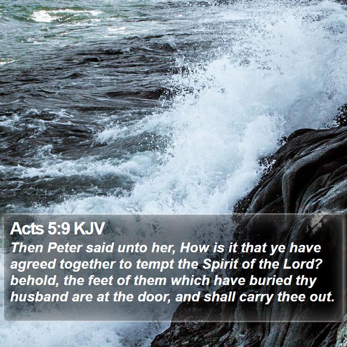 Acts 5:9 KJV Bible Study