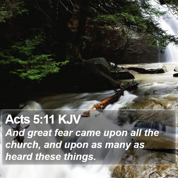 Acts 5:11 KJV Bible Study