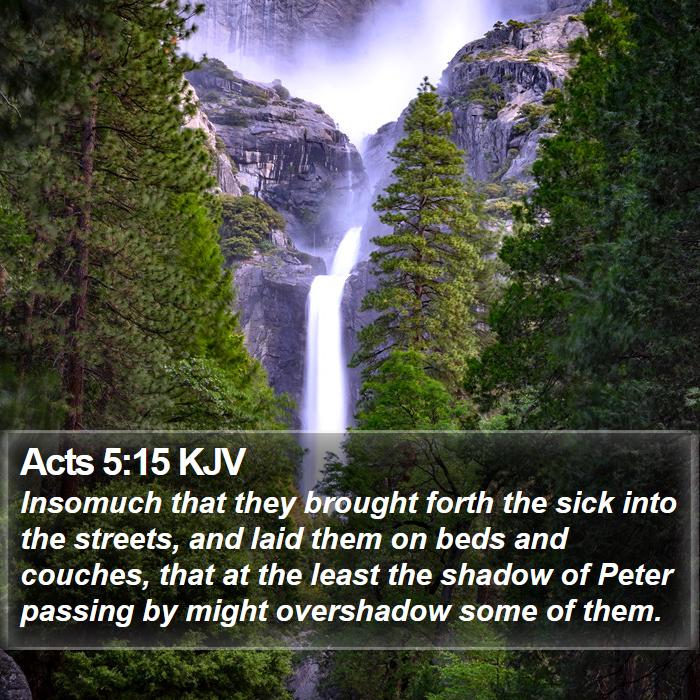 Acts 5:15 KJV Bible Study