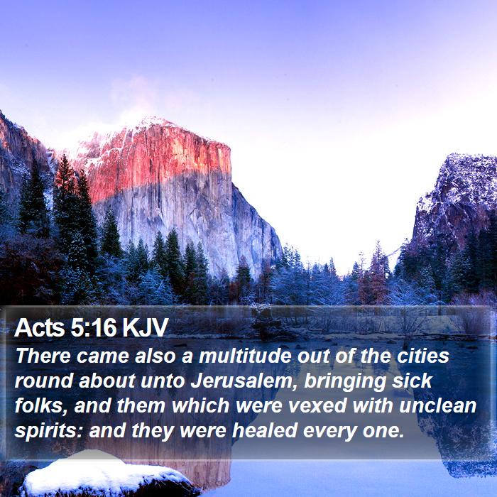 Acts 5:16 KJV Bible Study