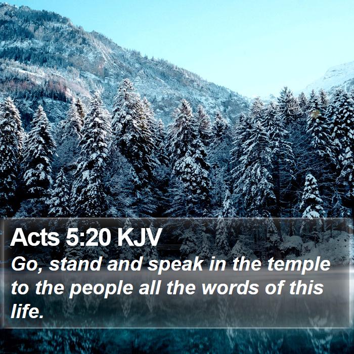 Acts 5:20 KJV Bible Study