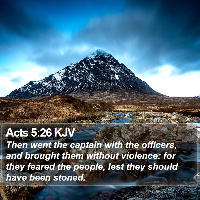 Acts 5:26 KJV Bible Study