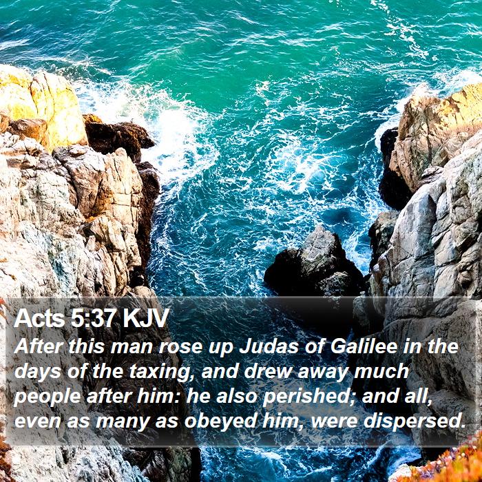 Acts 5:37 KJV Bible Study