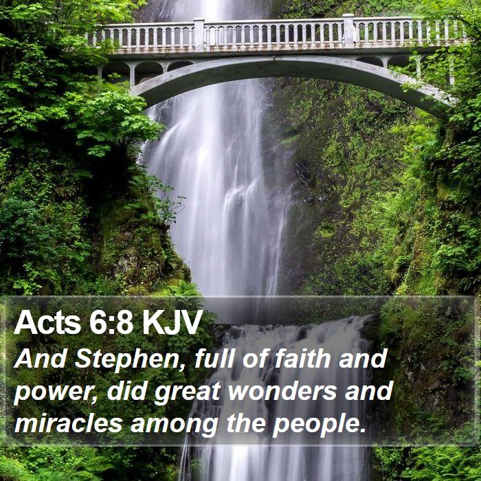 Acts 6:8 KJV Bible Study