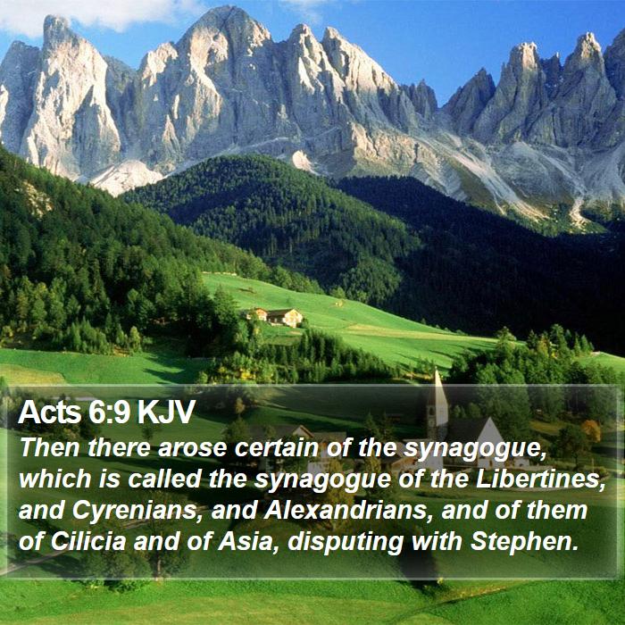 Acts 6:9 KJV Bible Study