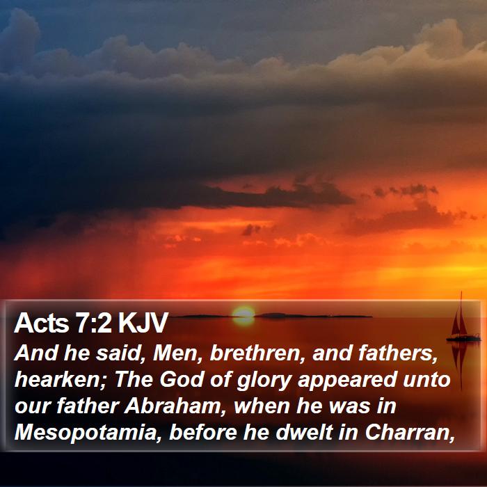 Acts 7:2 KJV Bible Study