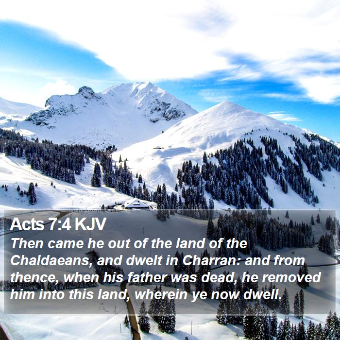 Acts 7:4 KJV Bible Study