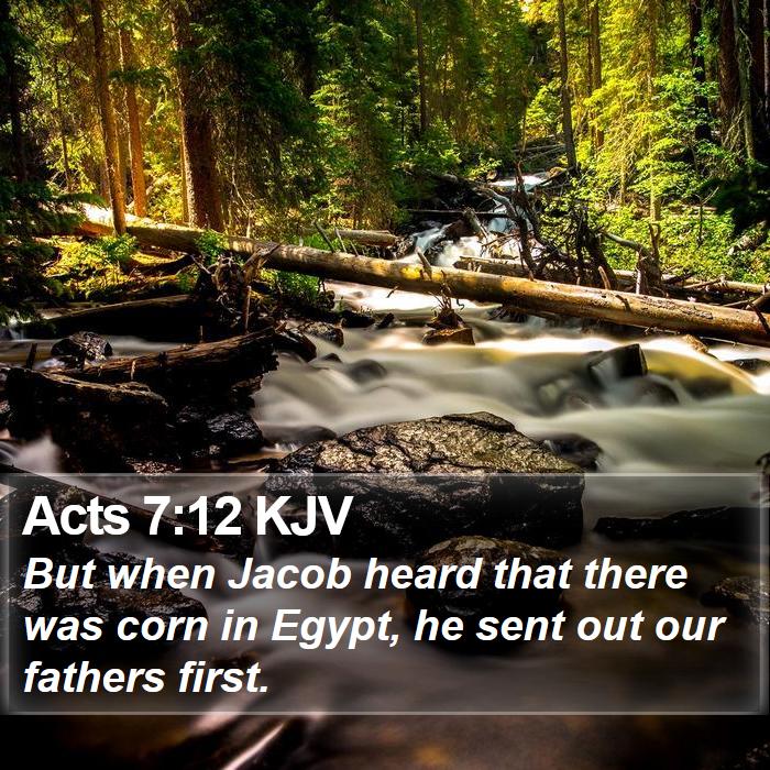 Acts 7:12 KJV Bible Study