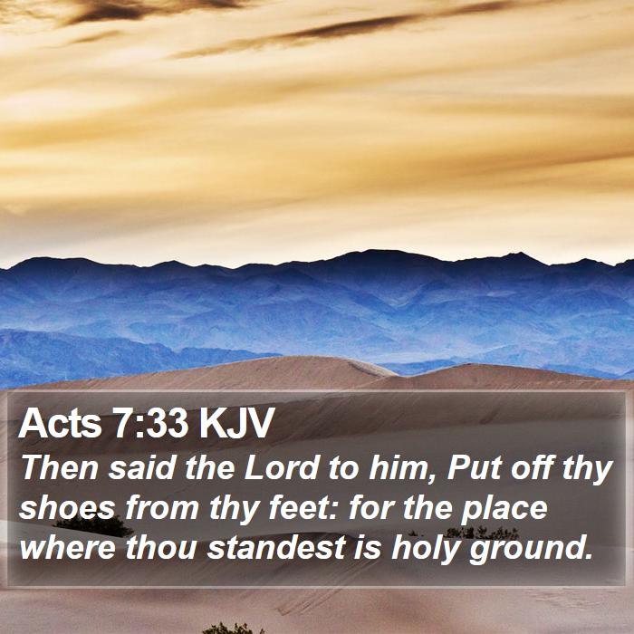 Acts 7:33 KJV Bible Study