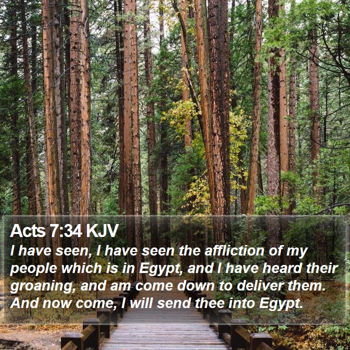 Acts 7:34 KJV Bible Study