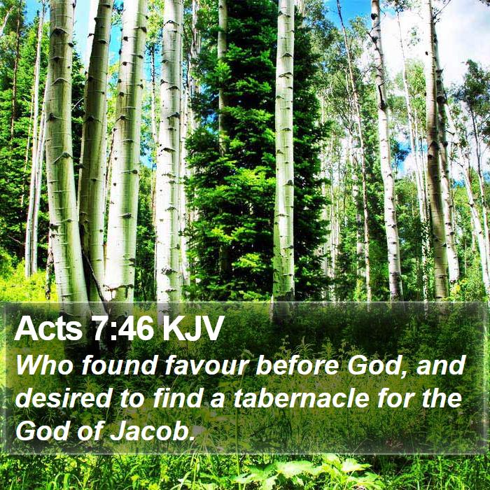 Acts 7:46 KJV Bible Study