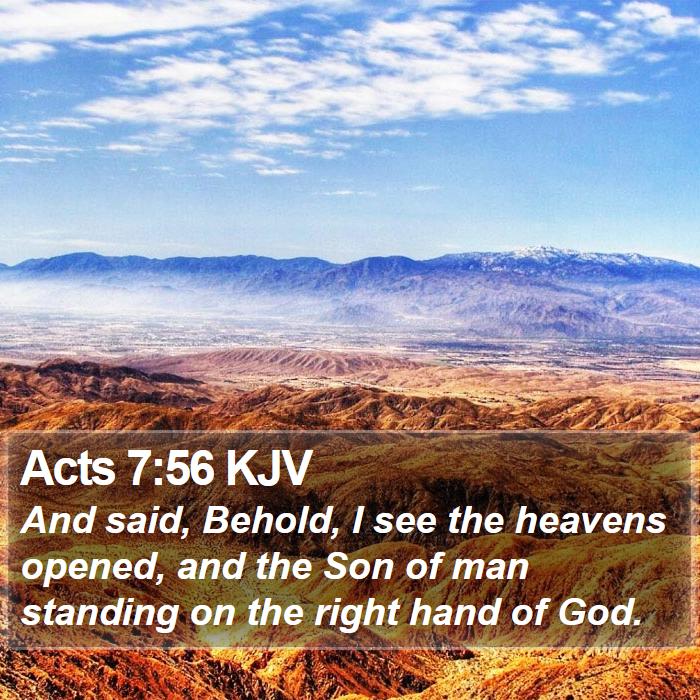 Acts 7:56 KJV Bible Study