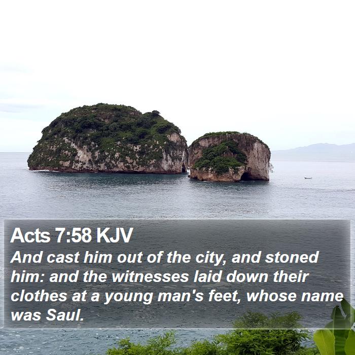 Acts 7:58 KJV Bible Study