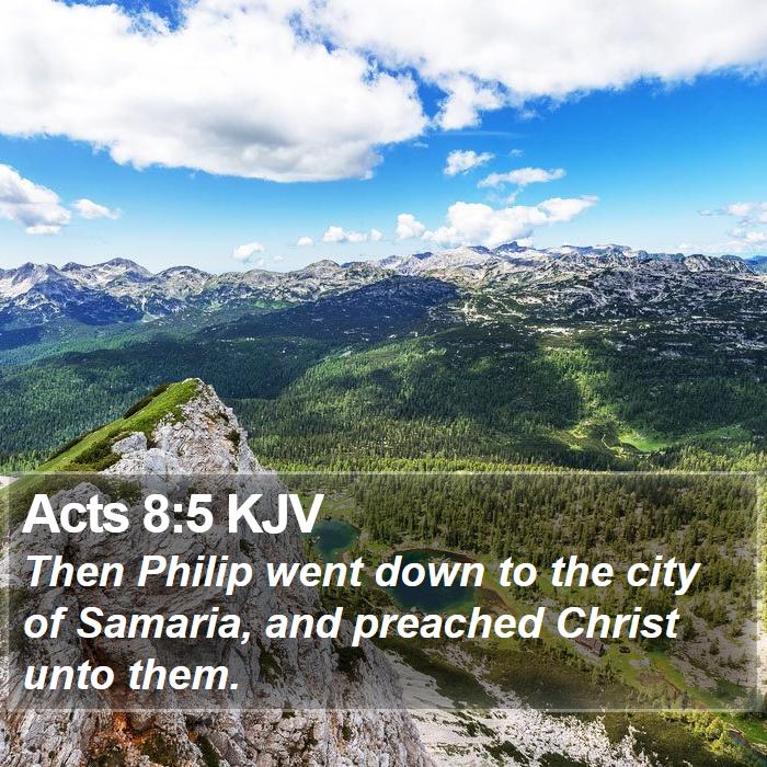 Acts 8:5 KJV Bible Study