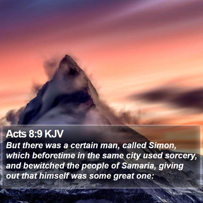 Acts 8:9 KJV Bible Study