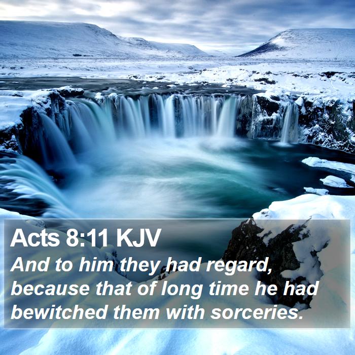 Acts 8:11 KJV Bible Study