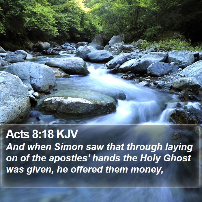 Acts 8:18 KJV Bible Study