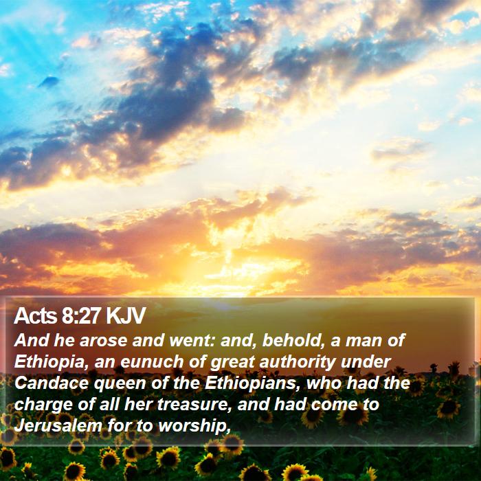 Acts 8:27 KJV Bible Study