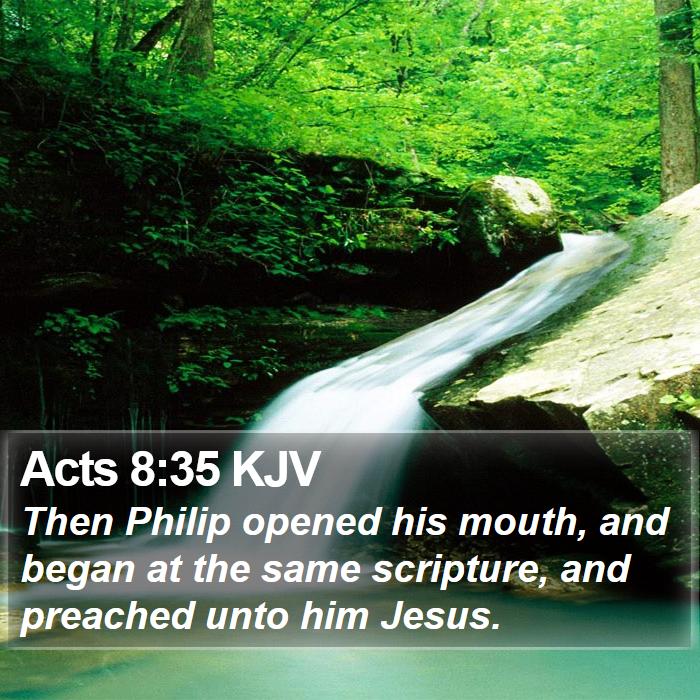 Acts 8:35 KJV Bible Study