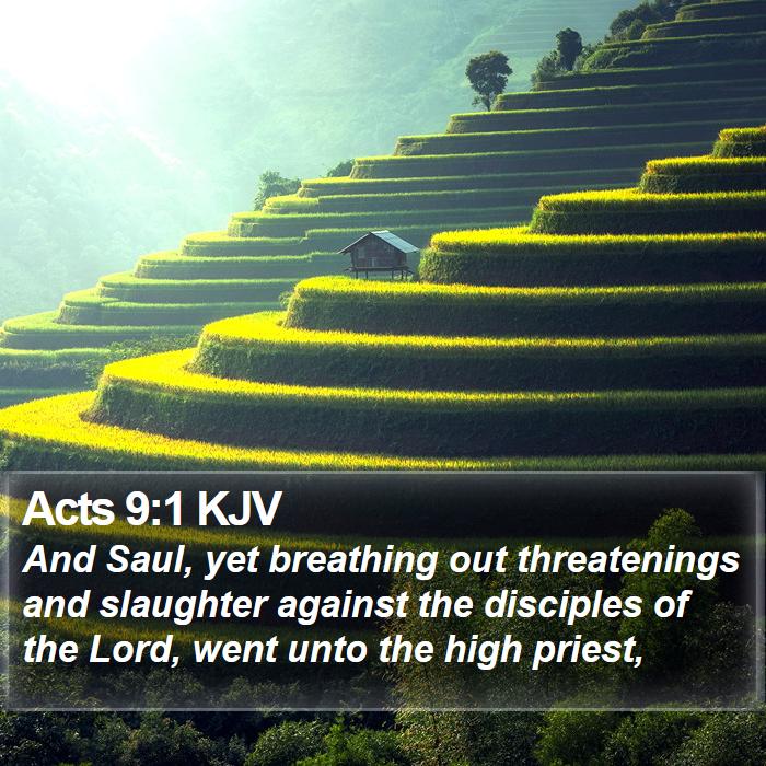 Acts 9:1 KJV Bible Study