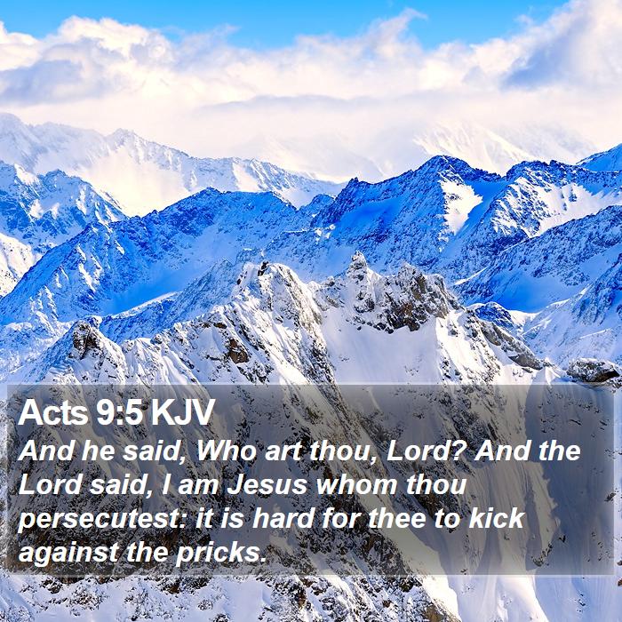 Acts 9:5 KJV Bible Study