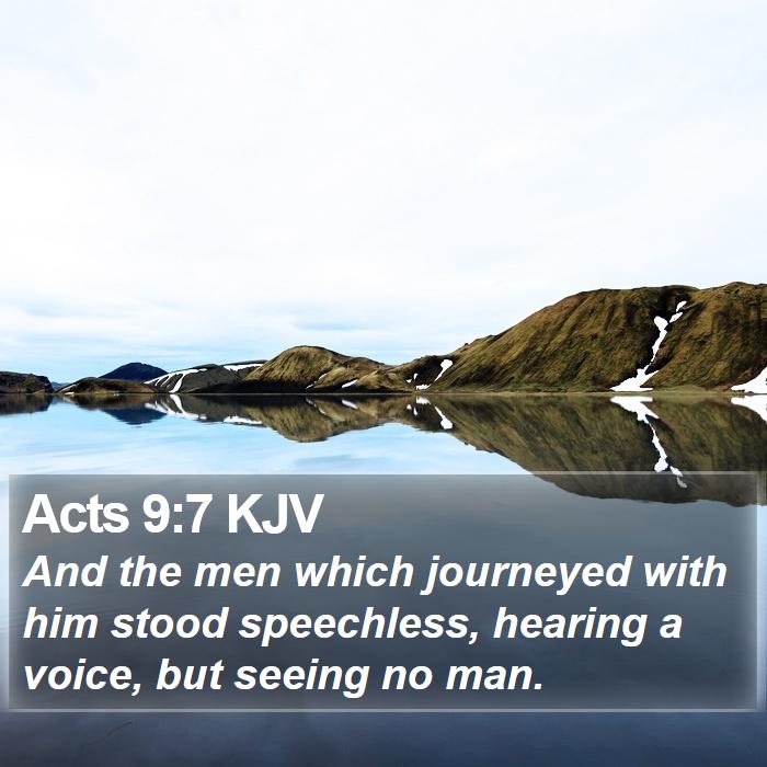 Acts 9:7 KJV Bible Study