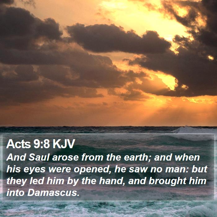 Acts 9:8 KJV Bible Study