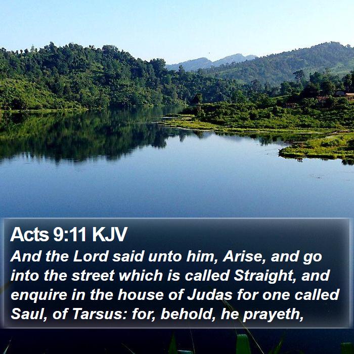 Acts 9:11 KJV Bible Study