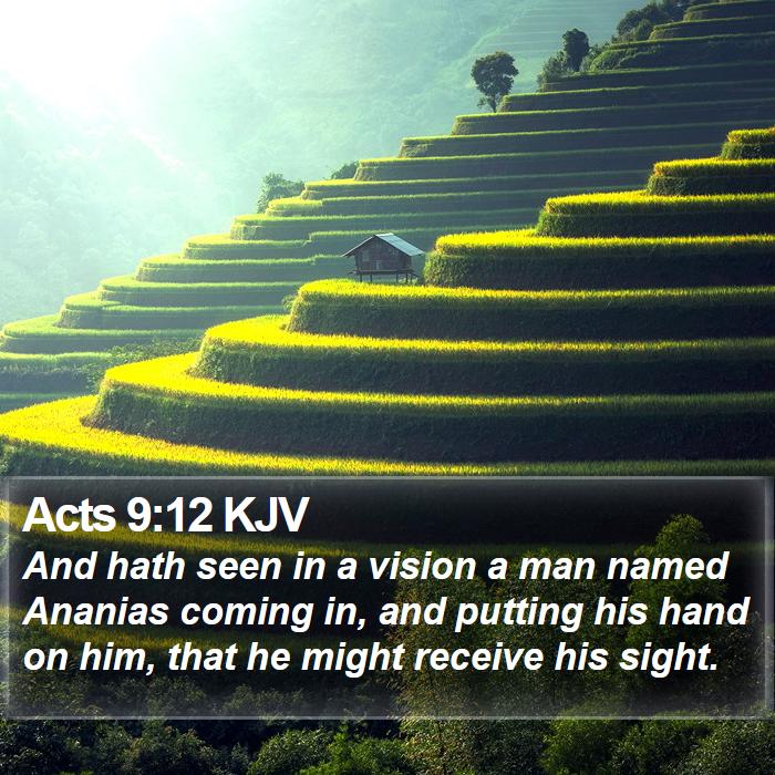 Acts 9:12 KJV Bible Study