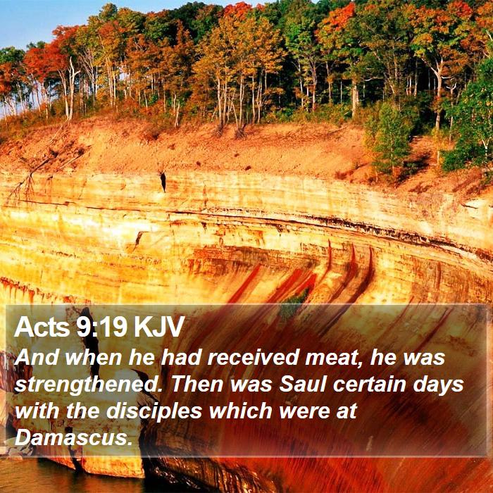 Acts 9:19 KJV Bible Study