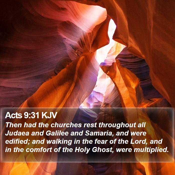 Acts 9:31 KJV Bible Study