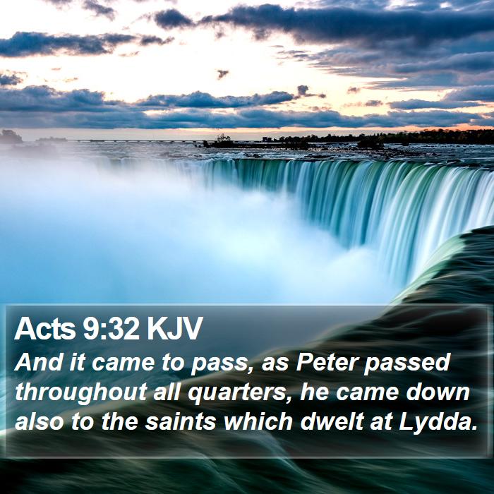 Acts 9:32 KJV Bible Study