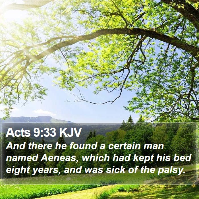 Acts 9:33 KJV Bible Study