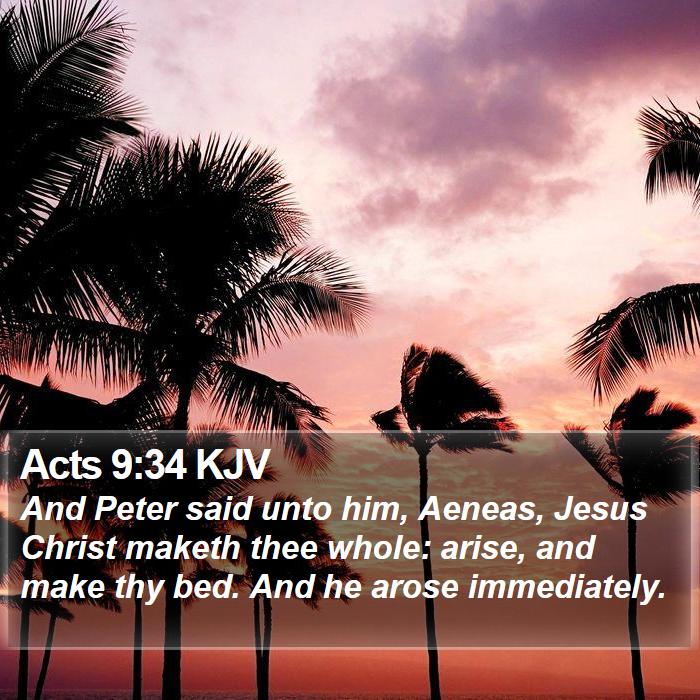 Acts 9:34 KJV Bible Study