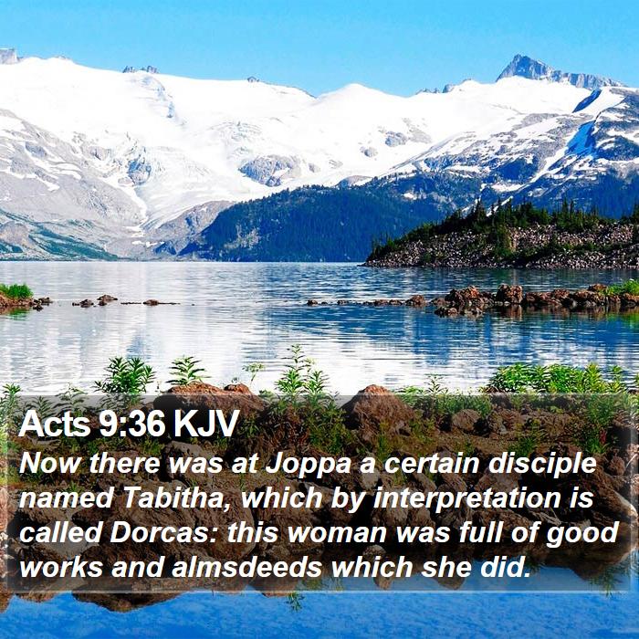 Acts 9:36 KJV Bible Study