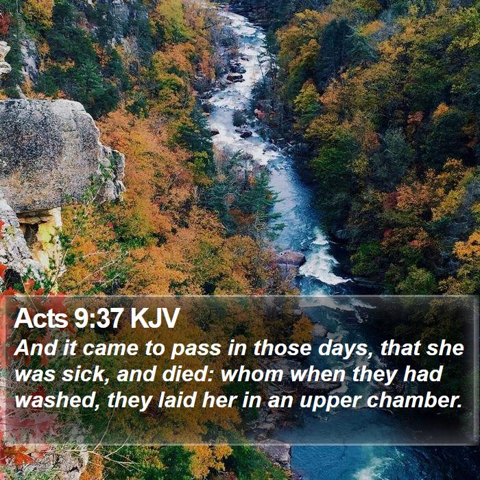 Acts 9:37 KJV Bible Study