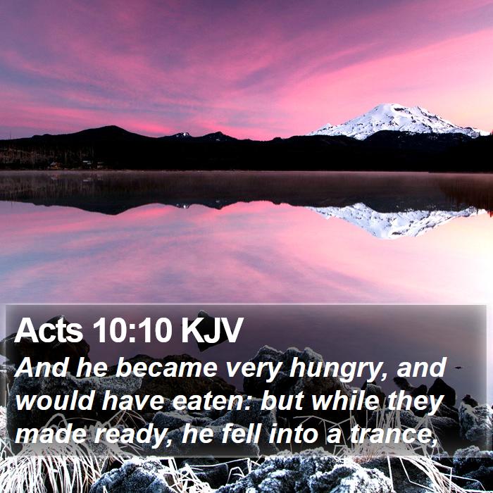 Acts 10:10 KJV Bible Study