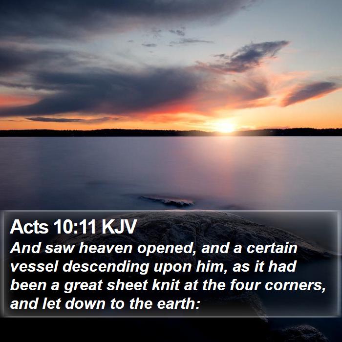 Acts 10:11 KJV Bible Study