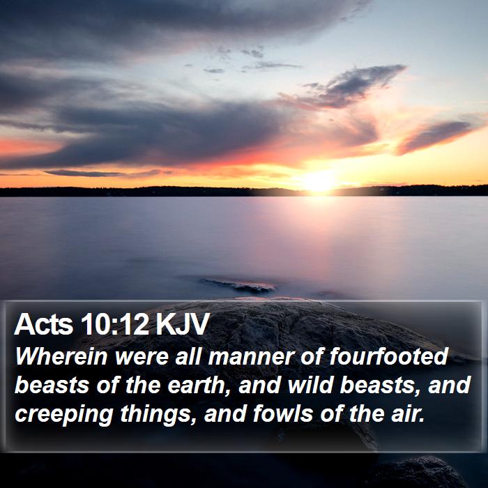 Acts 10:12 KJV Bible Study