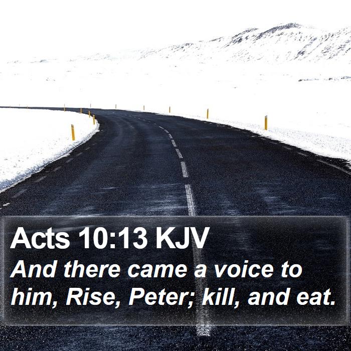 Acts 10:13 KJV Bible Study