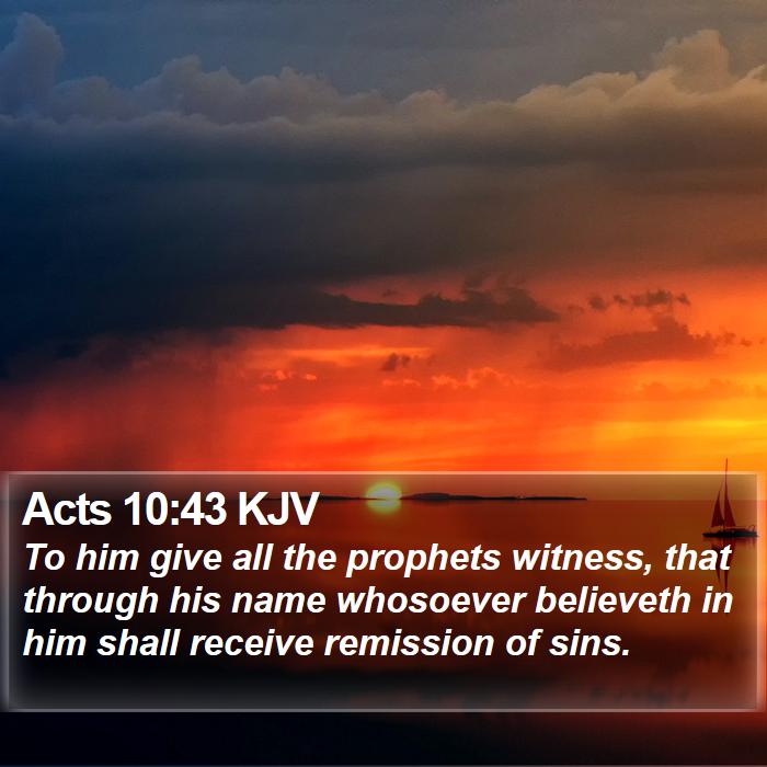 Acts 10:43 KJV Bible Study