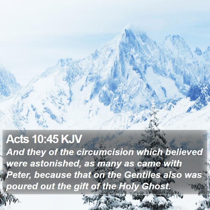 Acts 10:45 KJV Bible Study