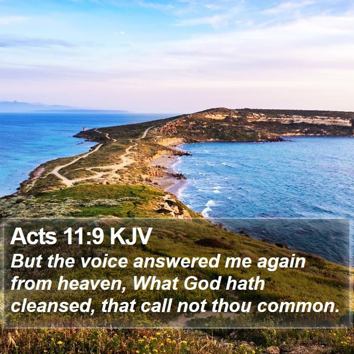 Acts 11:9 KJV Bible Study