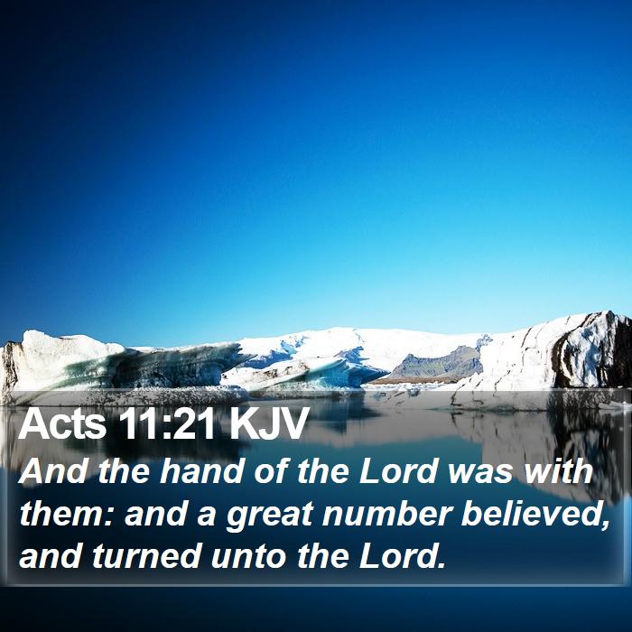 Acts 11:21 KJV Bible Study