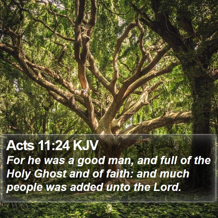 Acts 11:24 KJV Bible Study