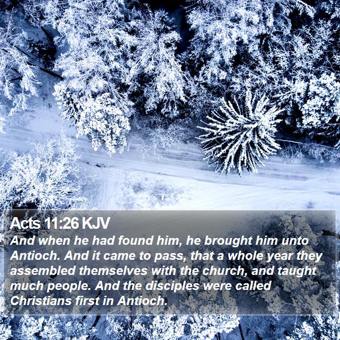 Acts 11:26 KJV Bible Study