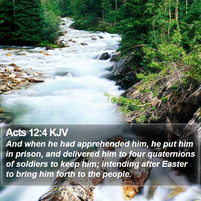 Acts 12:4 KJV Bible Study