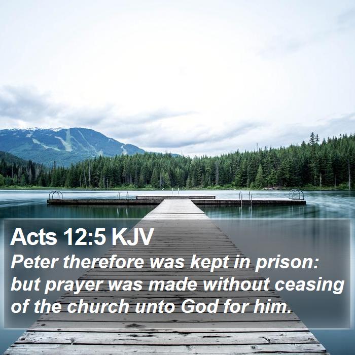 Acts 12:5 KJV Bible Study