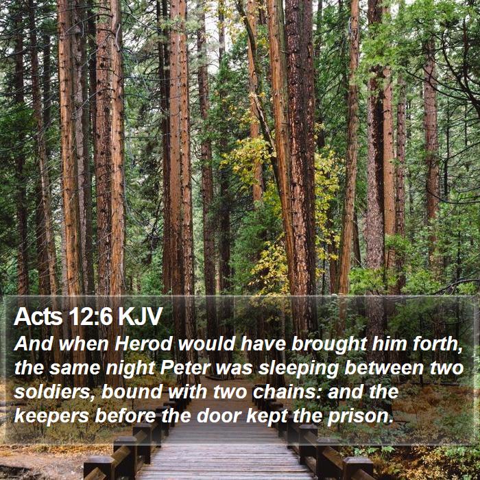 Acts 12:6 KJV Bible Study