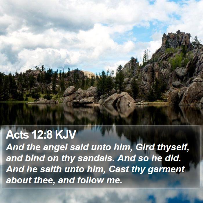 Acts 12:8 KJV Bible Study